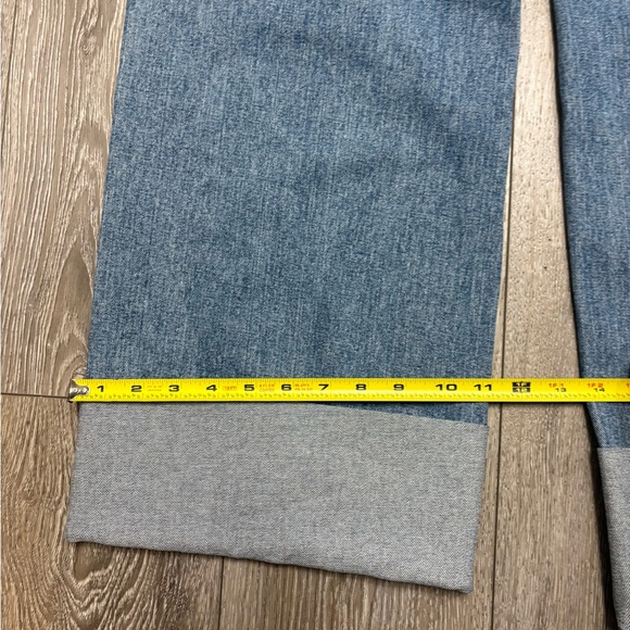 Klique B. Super high rise wide leg Blue Distressed Women Jeans - Picture 11 of 11